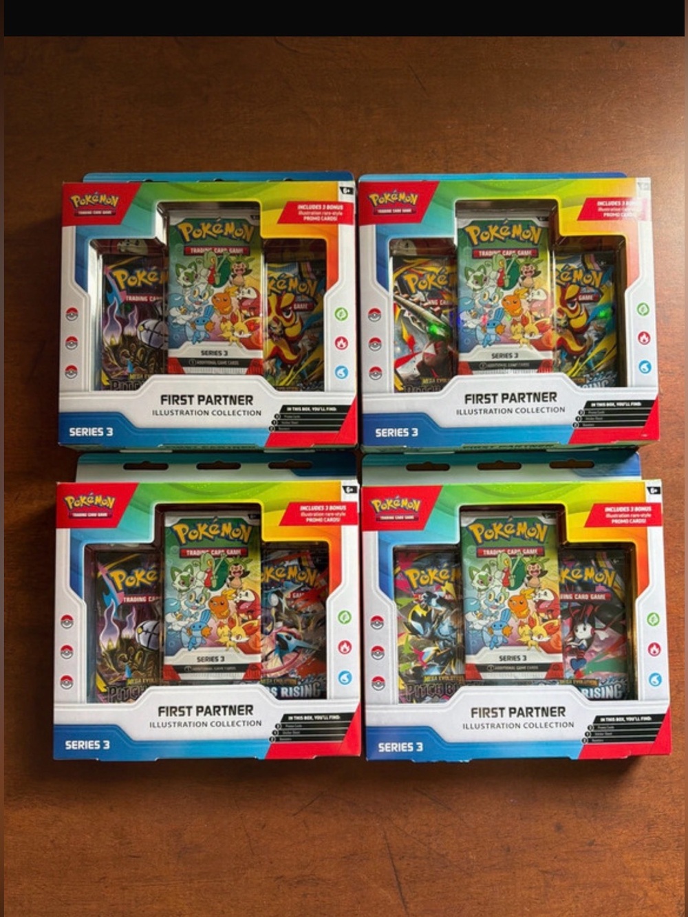 Lot of 4 pokemon series 3 first partners